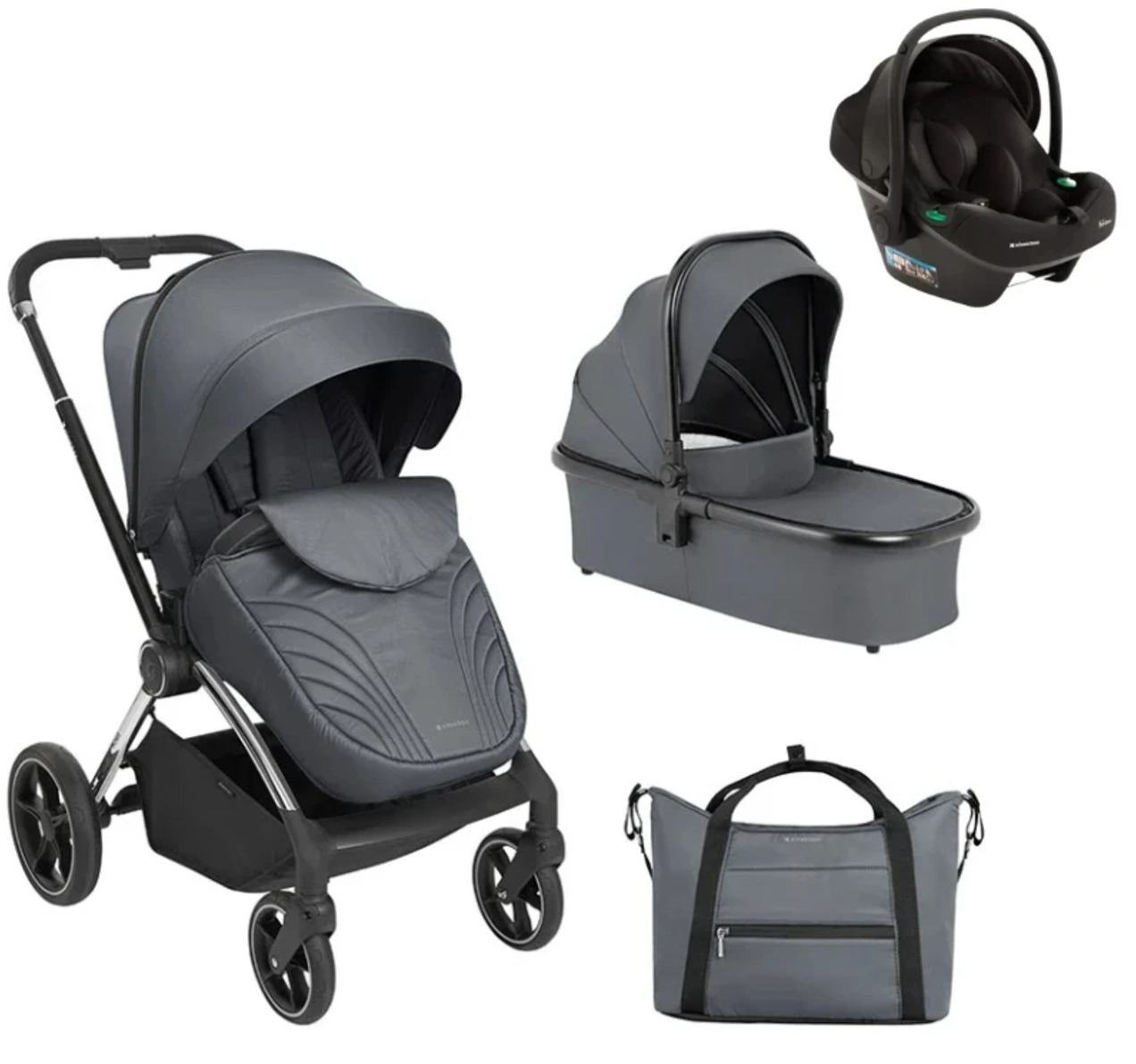 Kikka Boo Kara Kolica za bebe 3u1 Grey 0m+