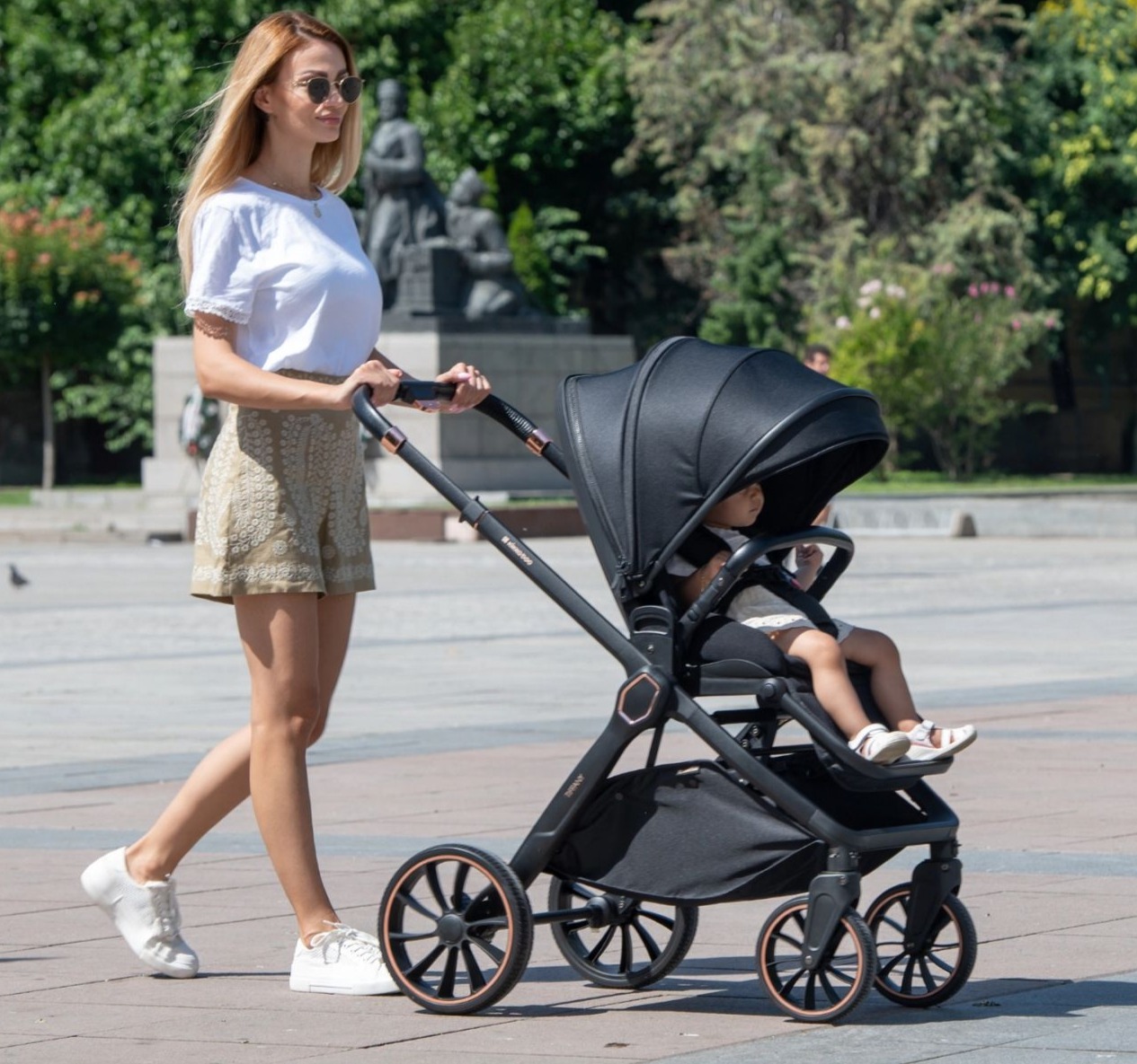 Kikka boo kolica za bebe Tiffany 2u1 sa tvrdom korpom jpg4