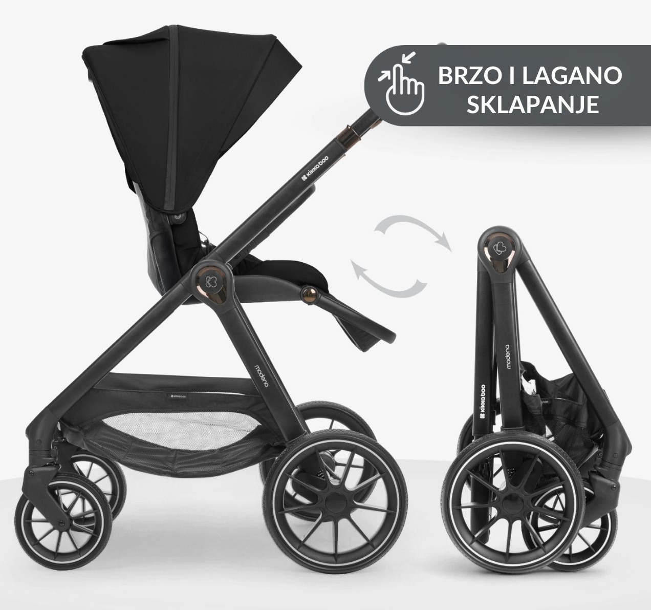 Kikka boo kolica 3u1 Modena lako sklapanje jpg7