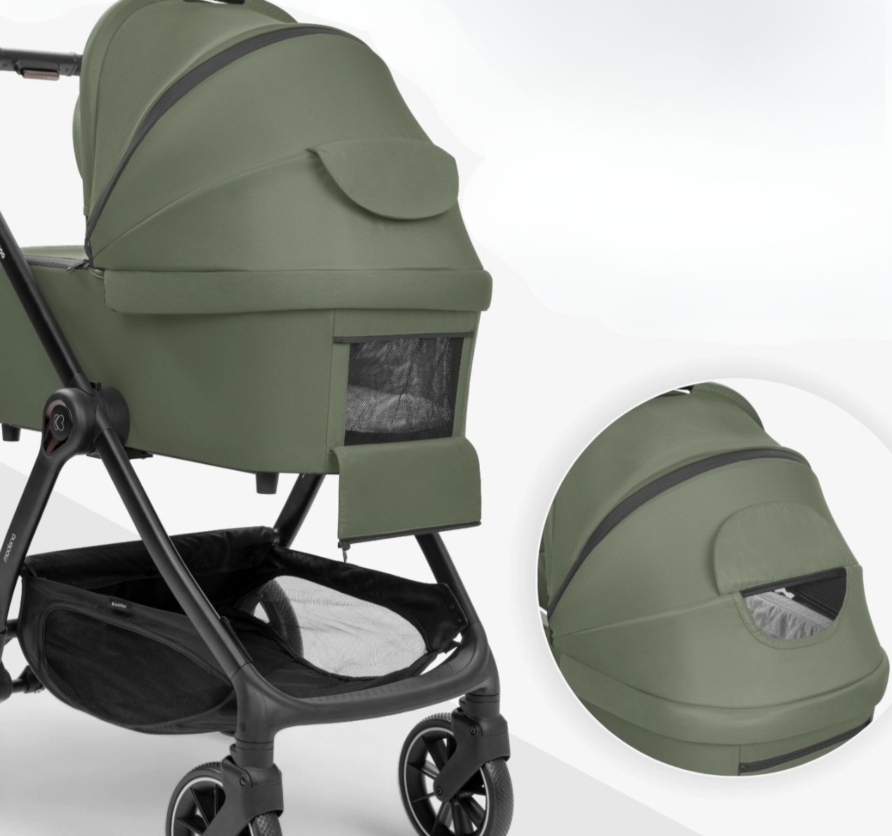 Kikka Boo Modena Kolica za bebe 3u1 set sa I-Size auto sedištem i tvrdom korpom