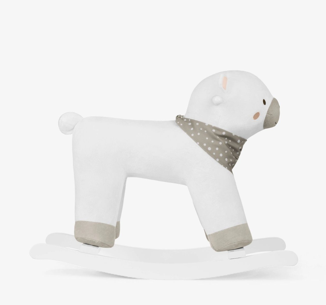 plisana igracka sa klackalicom za bebe Kikka boo White Bear jpg3 Happy kids