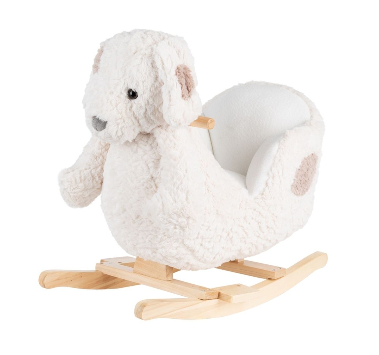 Kikka Boo plišana klackalica sa sedištem White Puppy