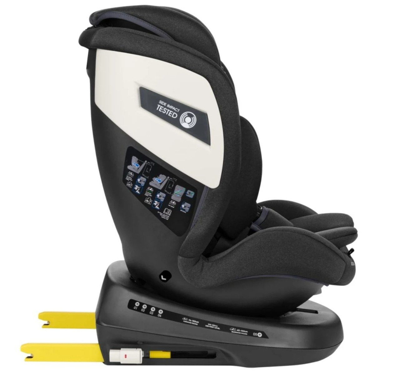auto sedište za bebe black kikka boo Happy kids jpg5