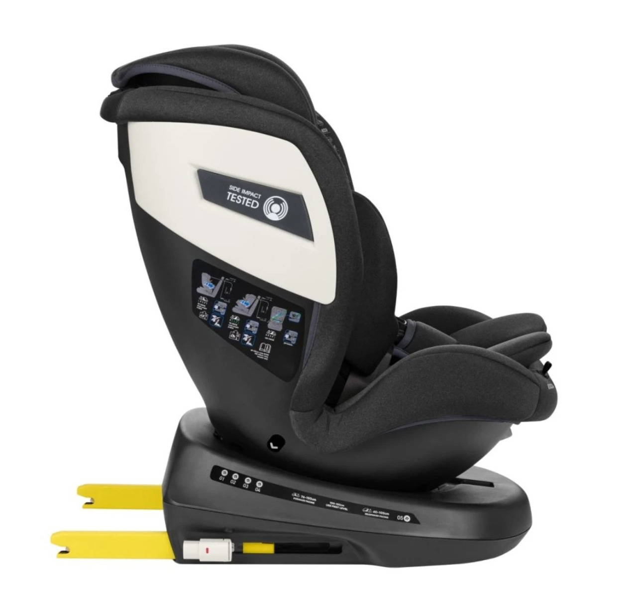 auto sedište za bebe black kikka boo Happy kids jpg6