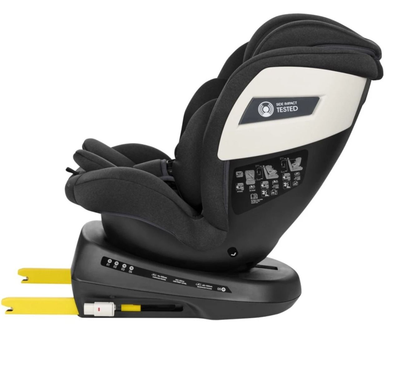 auto sedište za bebe black kikka boo Happy kids jpg8