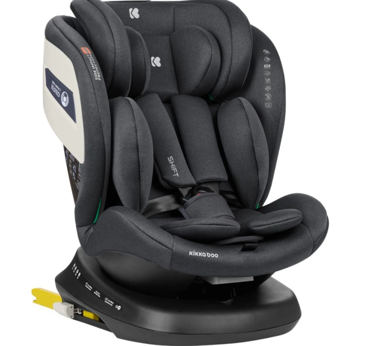 Kikka Boo Shift auto sedište za decu 0-36kg Isofix Dark Grey