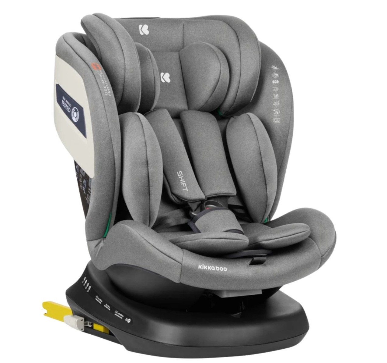 Kikka Boo Shift auto sedište za decu 0-36kg Isofix Light Grey