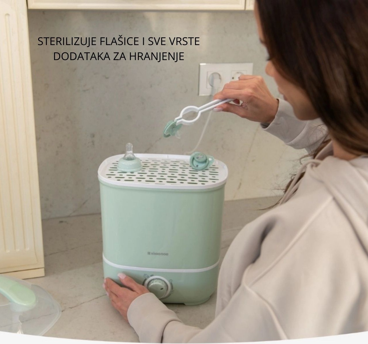 Kikka Boo Cleo sterilizator za flašice sa sušačem Mint