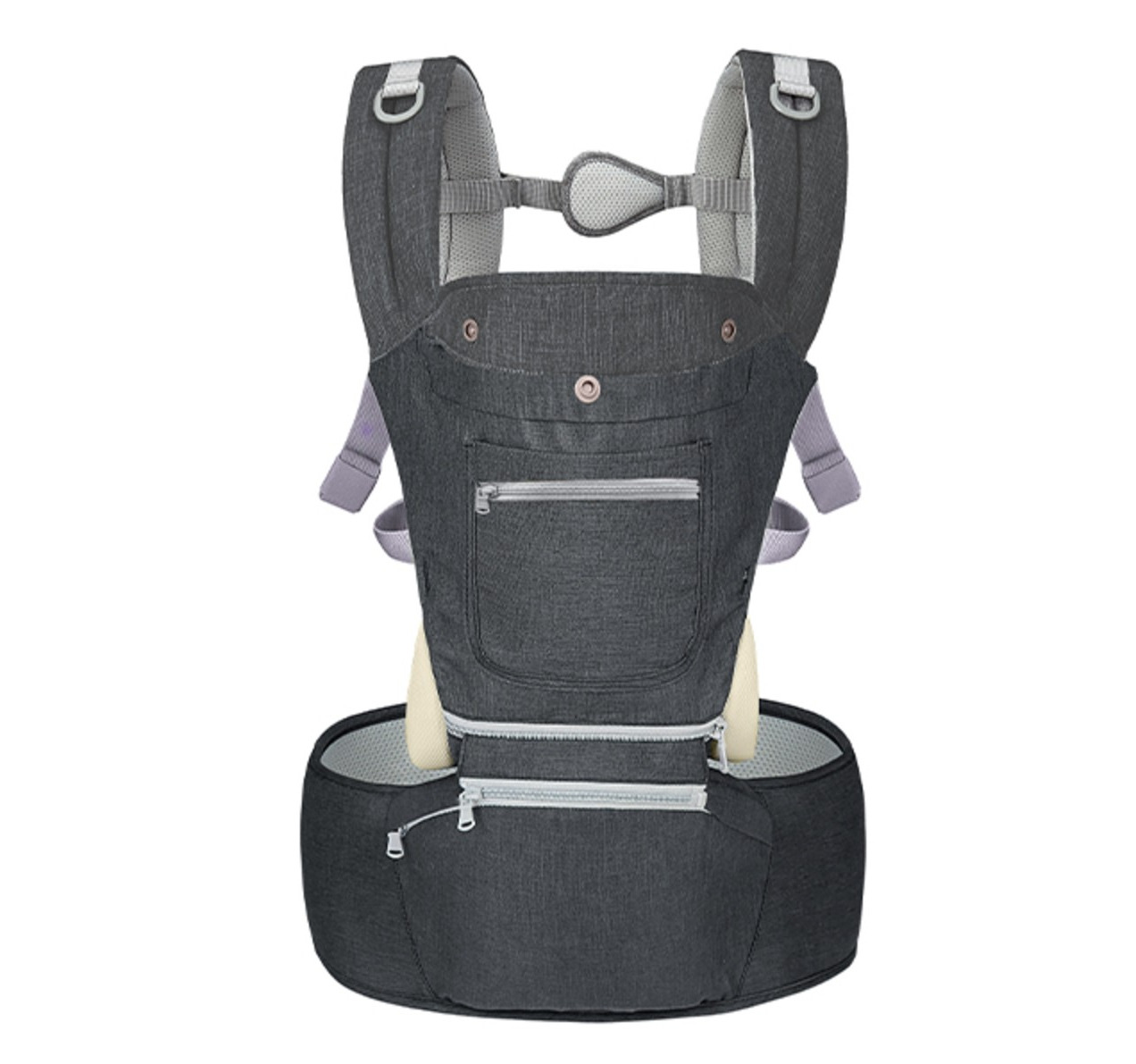 BBO Hugbug Kengur nosiljka za bebe 8u1 do 15kg Dark Grey