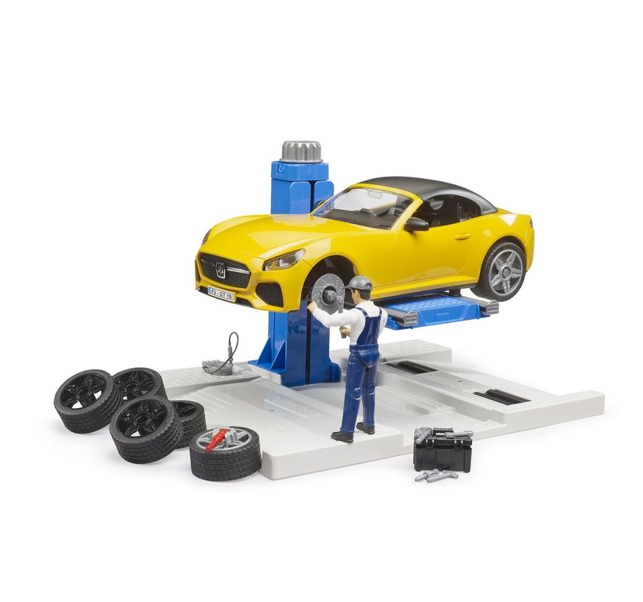 Bruder auto servis sa dizalicom i autom jpg1 Happy kids