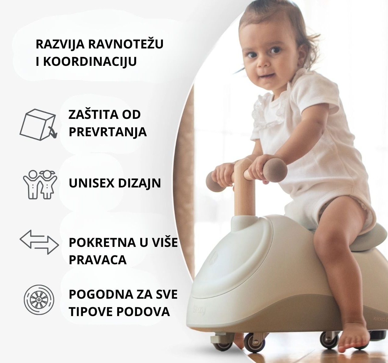 Kikka boo guralica Sizzy u pink boji jpg5 Happy kids
