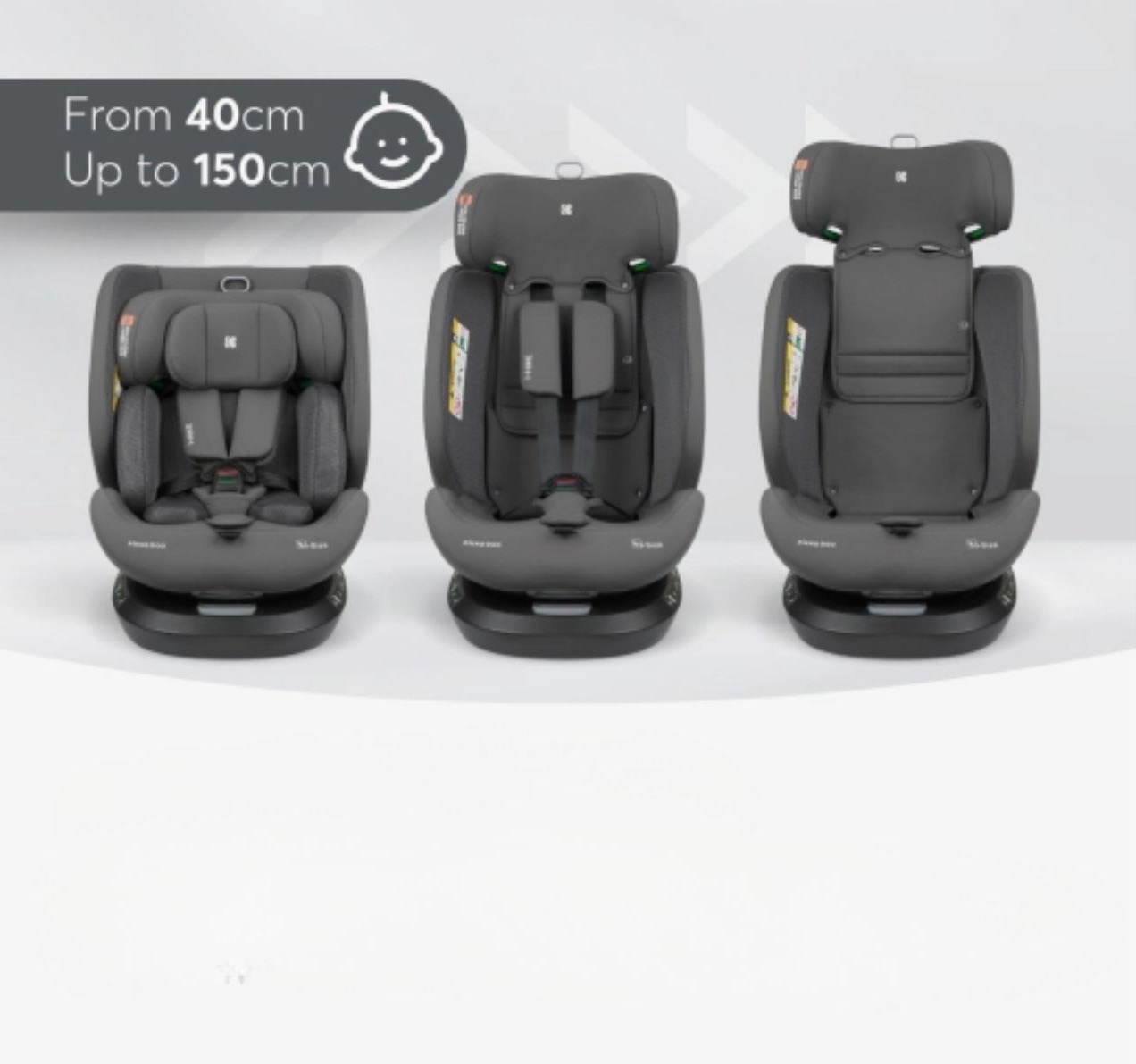 Kikka Boo i-Hike Premium i-Size Isofix auto sedište za bebe 40-150cm