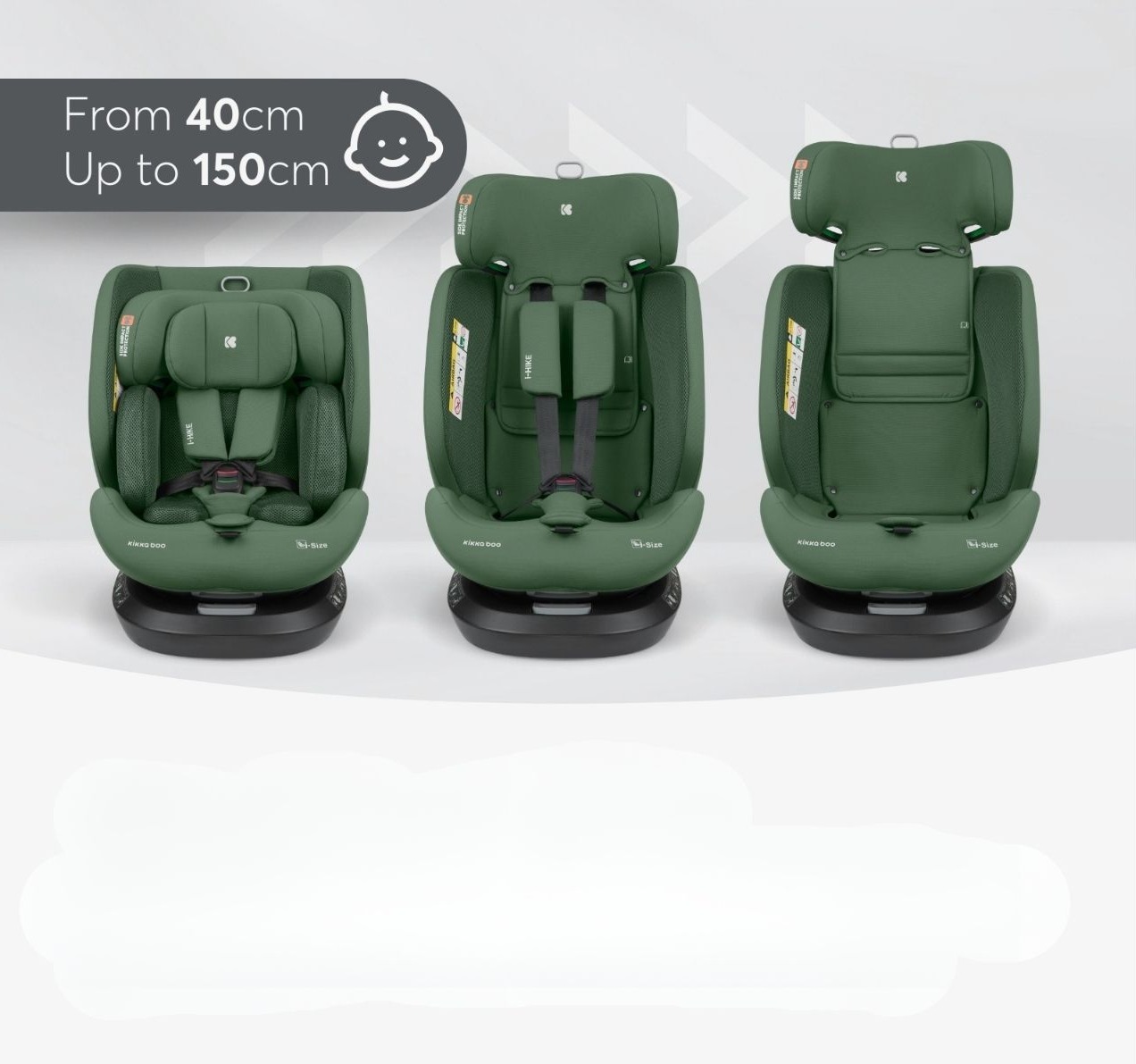 Kikka Boo i-Hike Premium i-Size Isofix auto sedište za bebe 40-150cm