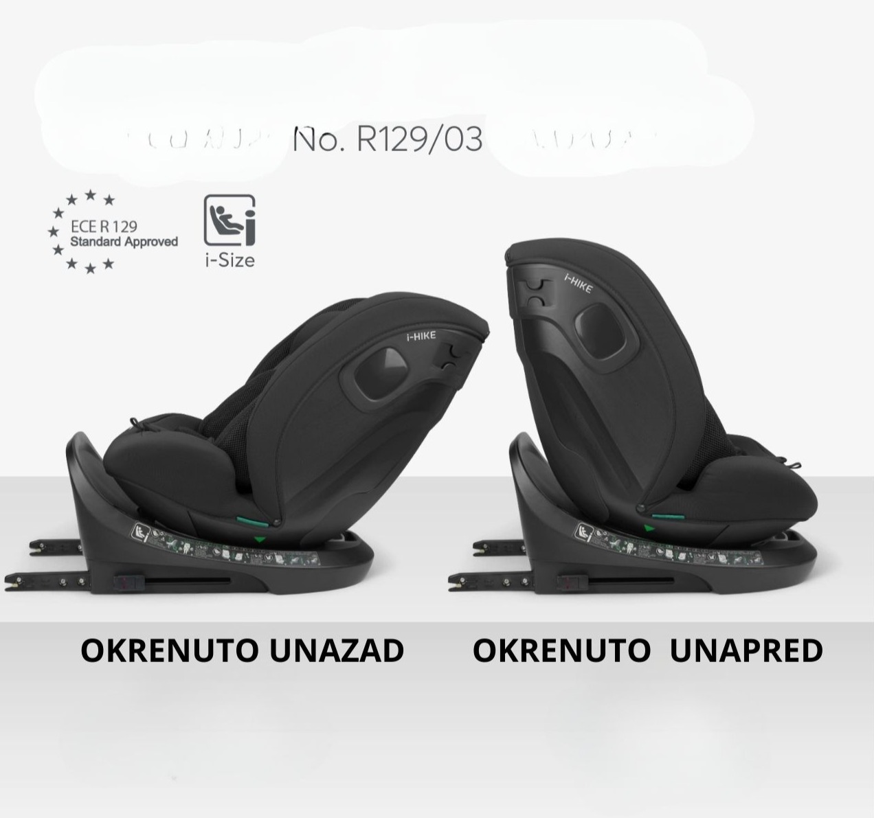 Kikka Boo i-Hike Premium i-Size Isofix auto sedište za bebe 40-150cm