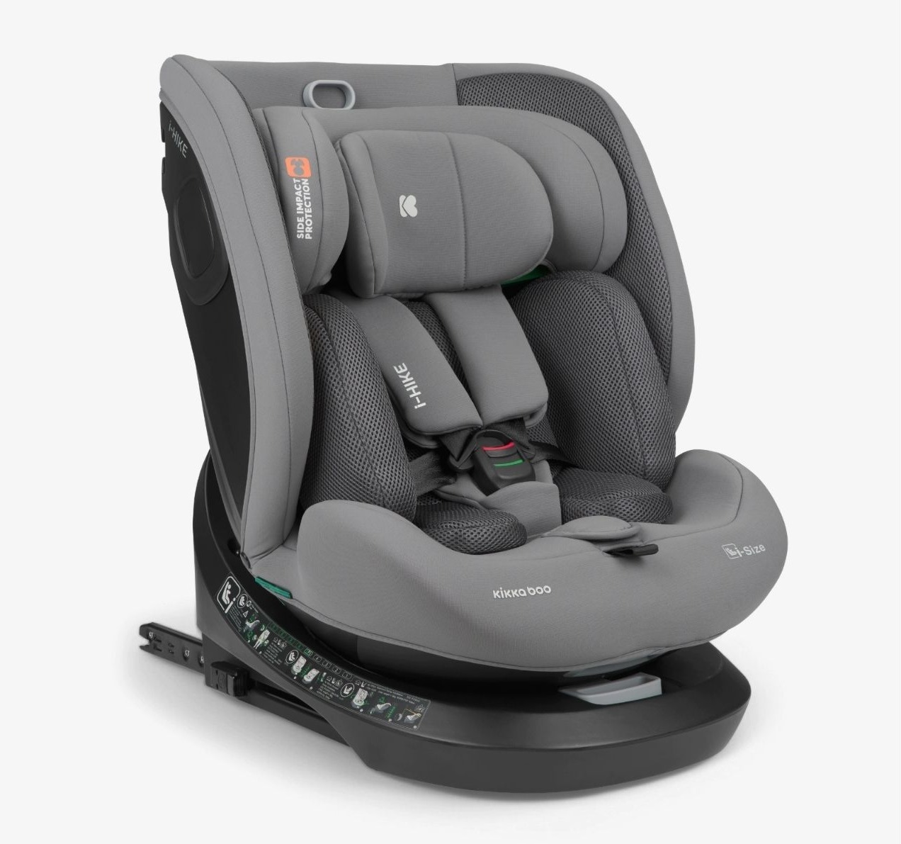 Kikka Boo i-Hike Premium i-Size Isofix auto sedište za bebe 40-150cm Light Grey