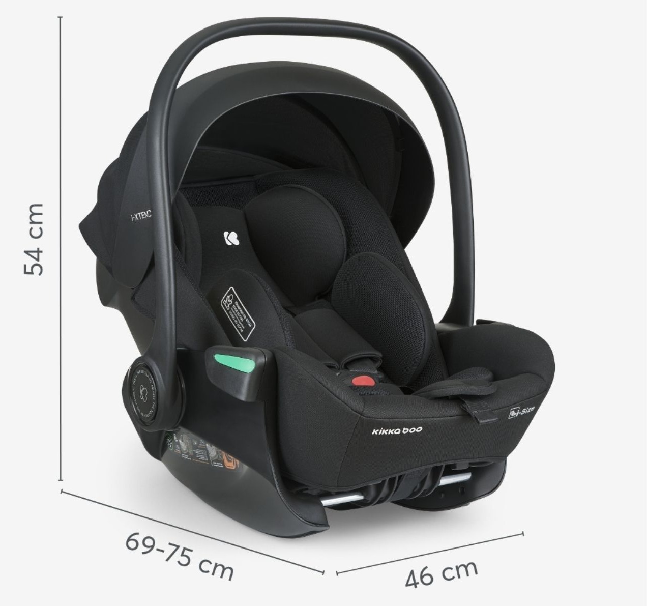 Kikka Boo auto sediste za bebe do 13kg i Size u crnoj boji jpg6 Happy kids