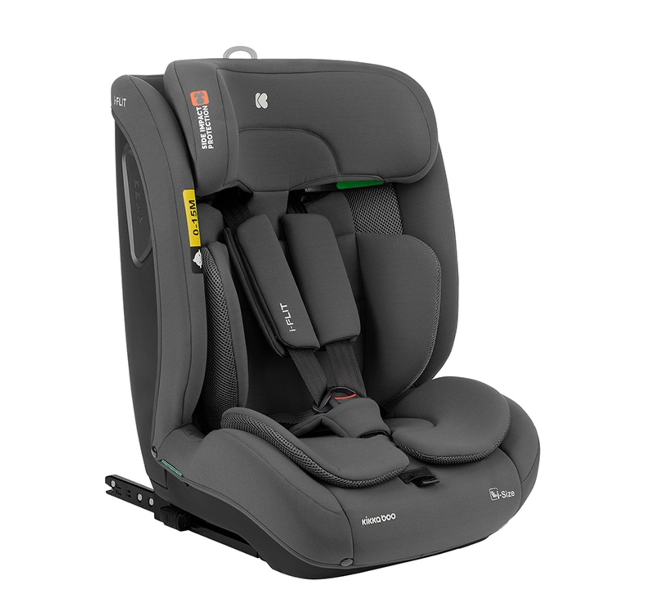 Kikka Boo i-Flit Isofix i-Size auto sedište za decu 76-150cm Dark Grey