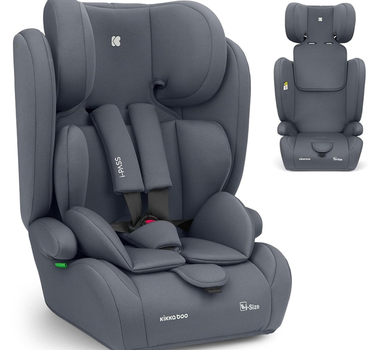 Kikka Boo i-Pass i-Size auto sedište za decu 76-150cm Grey