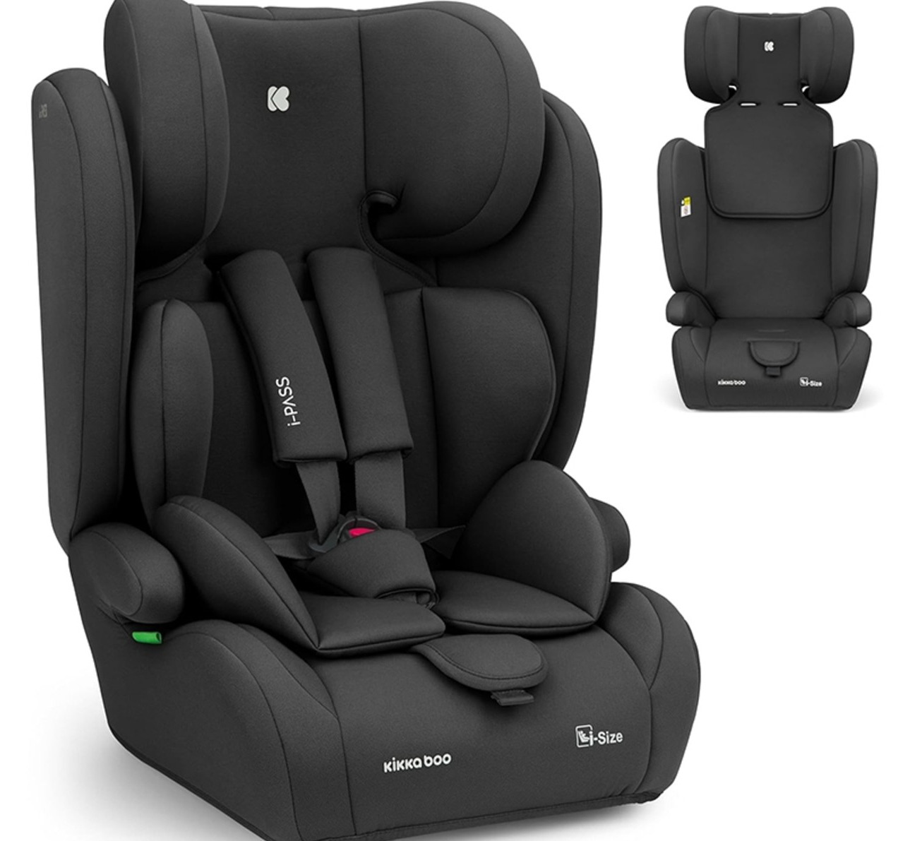 Kikka Boo i-Pass i-Size auto sedište za decu 76-150cm Black