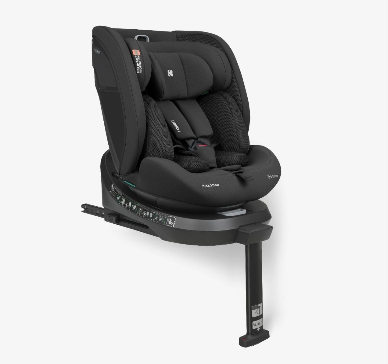 Kikka Boo auto sediste Orbit Premium isofix sa potpornom nogom za decu od 40 do 150cm crno jpg1 Happy kids