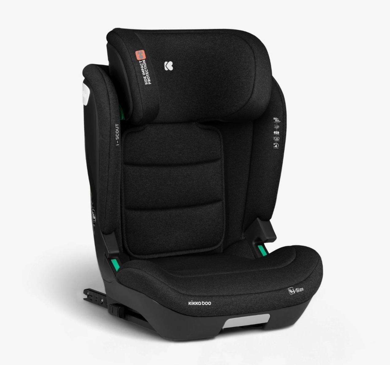 Kikka Boo i-Scout i-Size Isofix auto sedište za decu 100-150cm Black