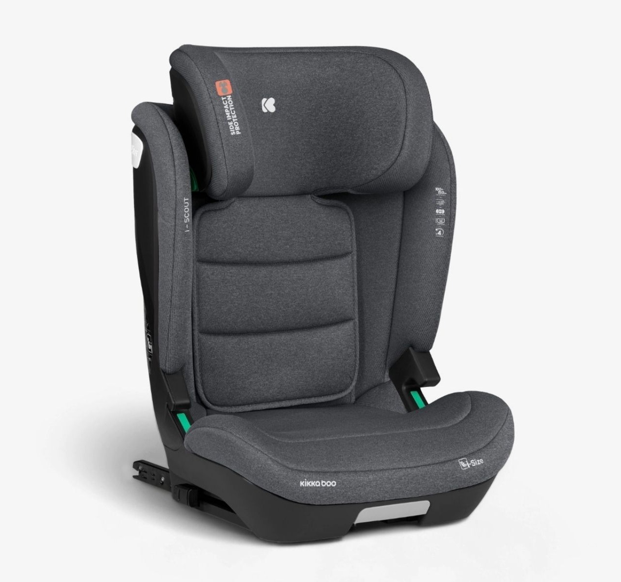 Kikka Boo i-Scout i-Size Isofix auto sedište za decu 100-150cm Dark grey