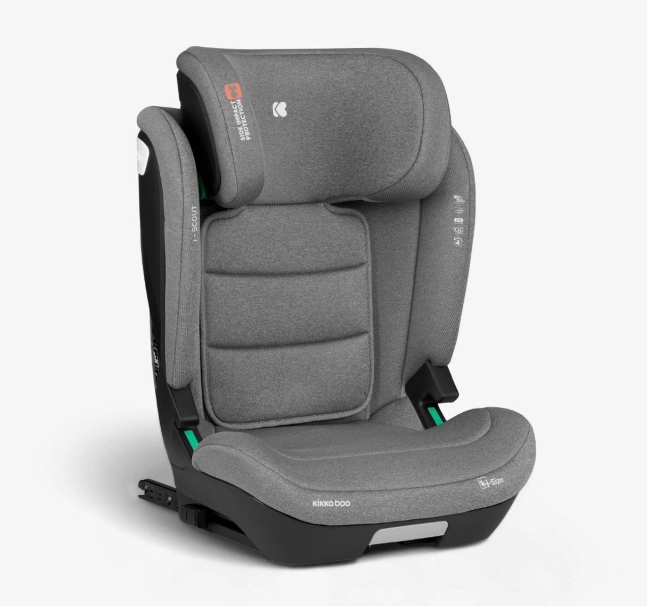 Kikka Boo i-Scout i-Size Isofix auto sedište za decu 100-150cm Light grey