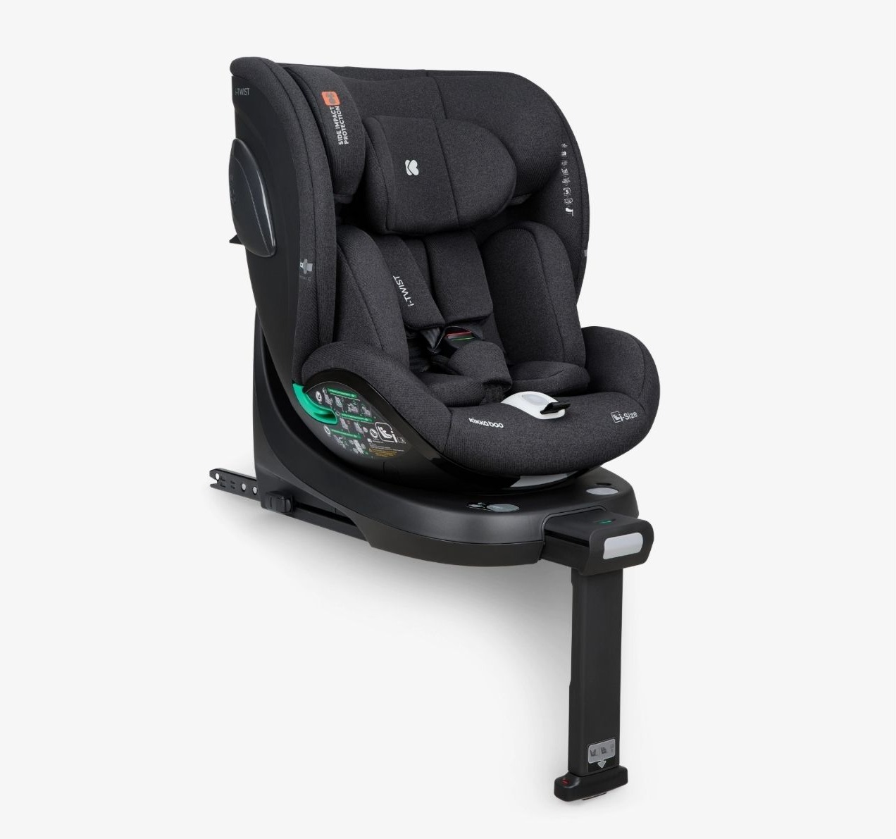 Kikka Boo i-Twist i-Size Isofix auto sedište za decu 40-150cm Black