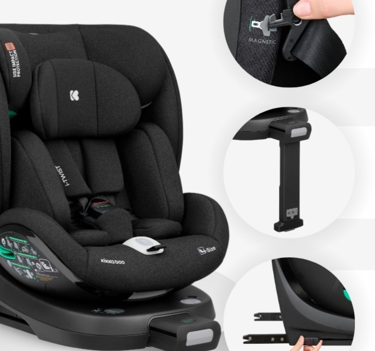 Kikka Boo i-Twist i-Size Isofix auto sedište za decu 40-150cm