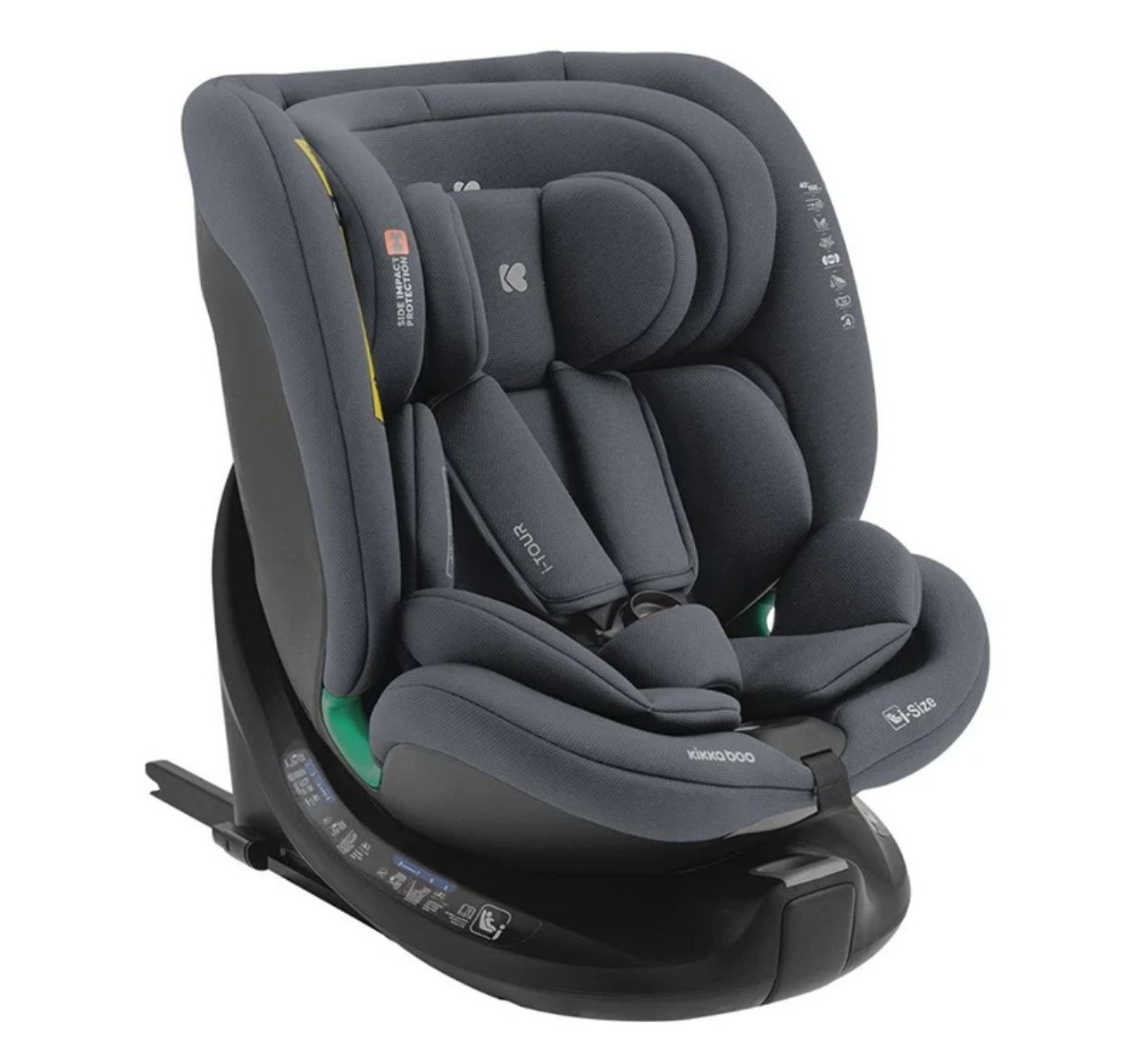 Kikka Boo i-Tour i-Size Isofix auto sedište za decu 40-150cm Dark grey