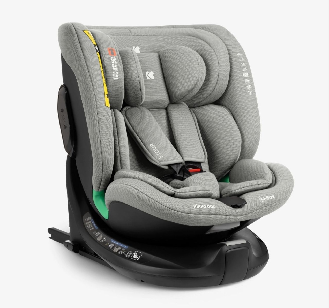 Kikka Boo i-Tour i-Size Isofix auto sedište za decu 40-150cm Light grey