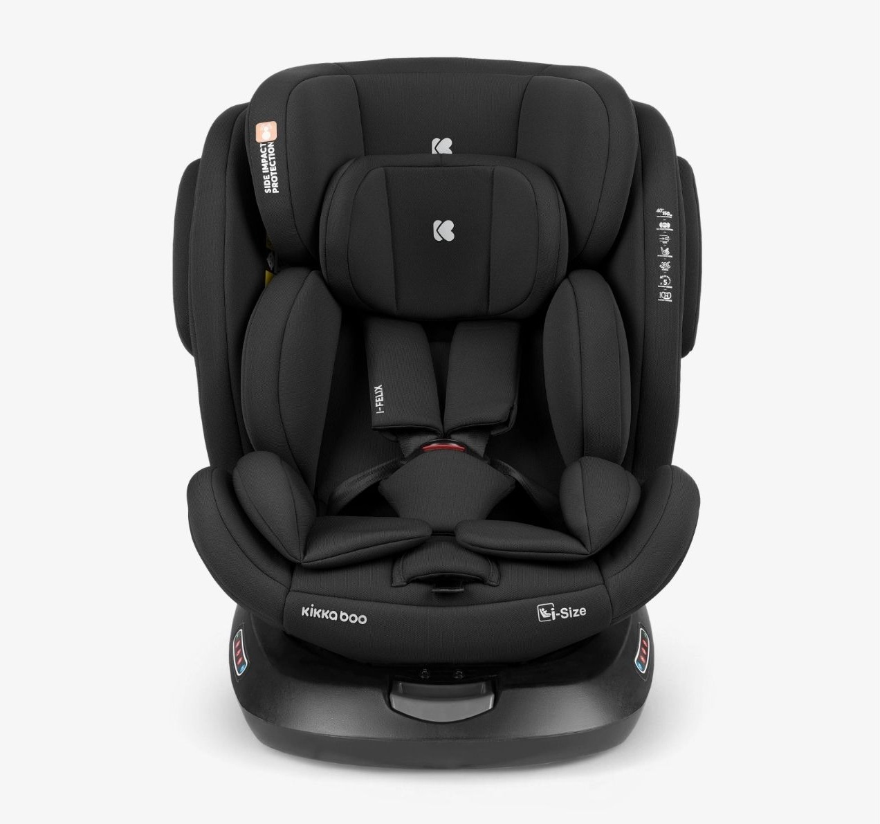 auto sediste za bebe Kikka Boo I-Felix i size Black Happy kids