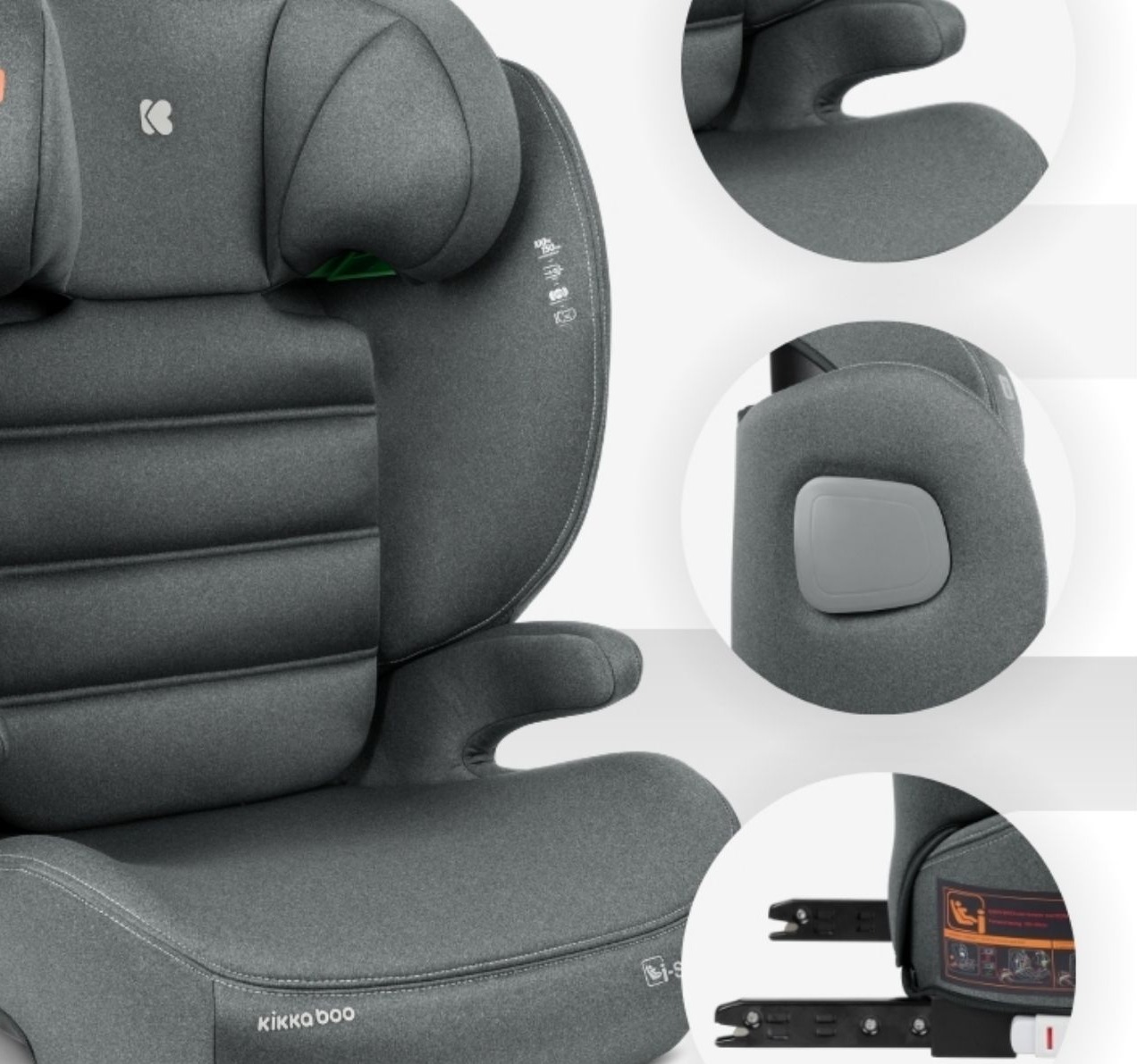 Kikka Boo i-Track i-Size Isofix auto sedište za decu 100-150cm