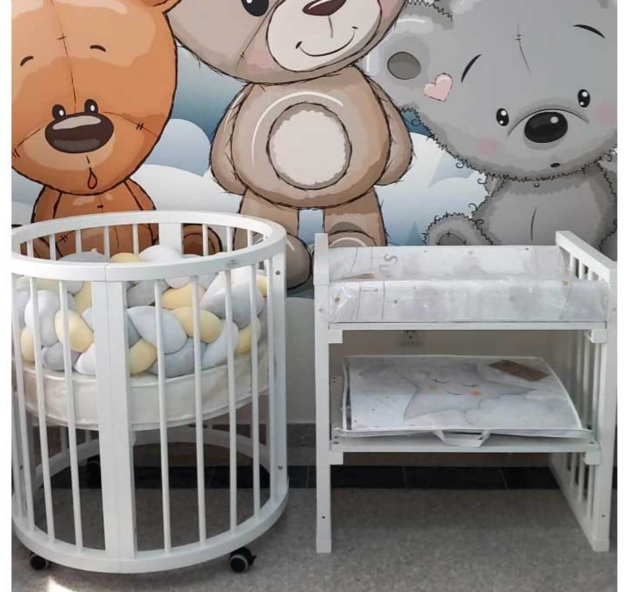 okrugli krevetac za bebe 9u1