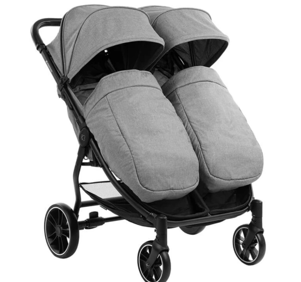 Kikka Boo Happy 2 kolica za blizance Light grey jpg7 Happy kids
