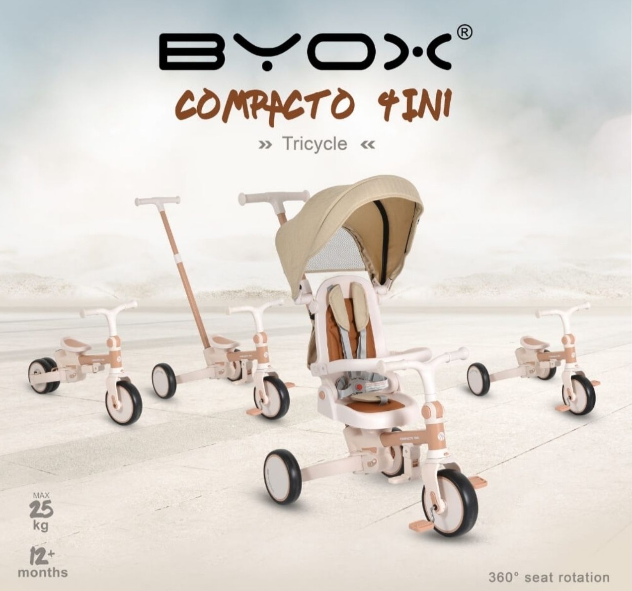 Byox tricikl Compacto 4u1 do 25kg jpg2