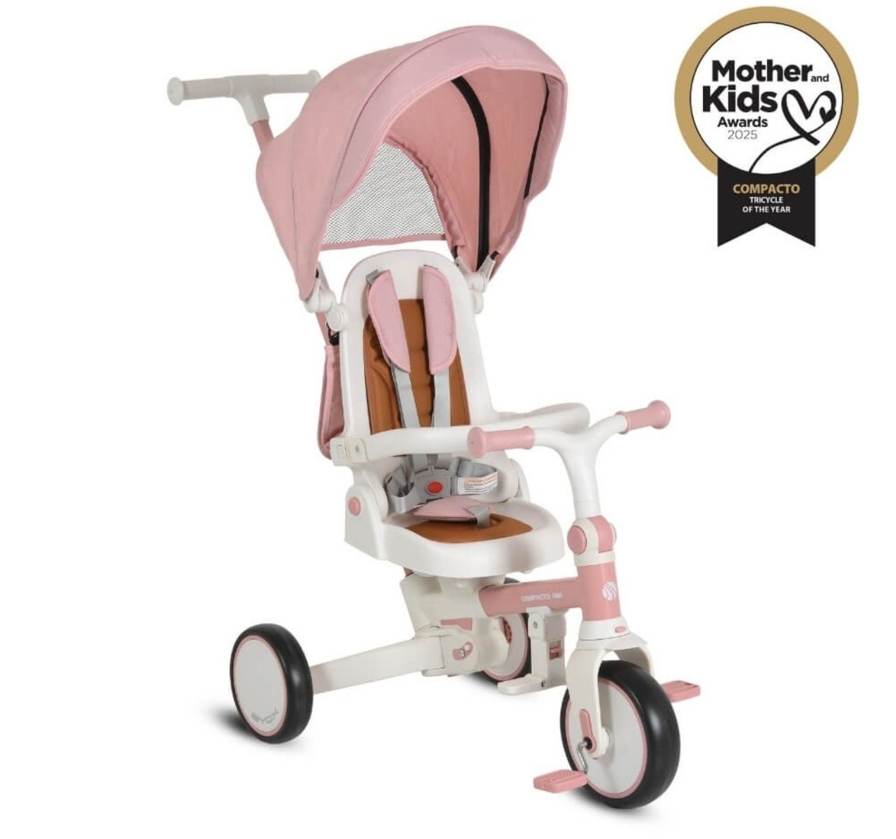 Byox Compacto tricikl 4u1 Pink boja jpg1 Happy kids