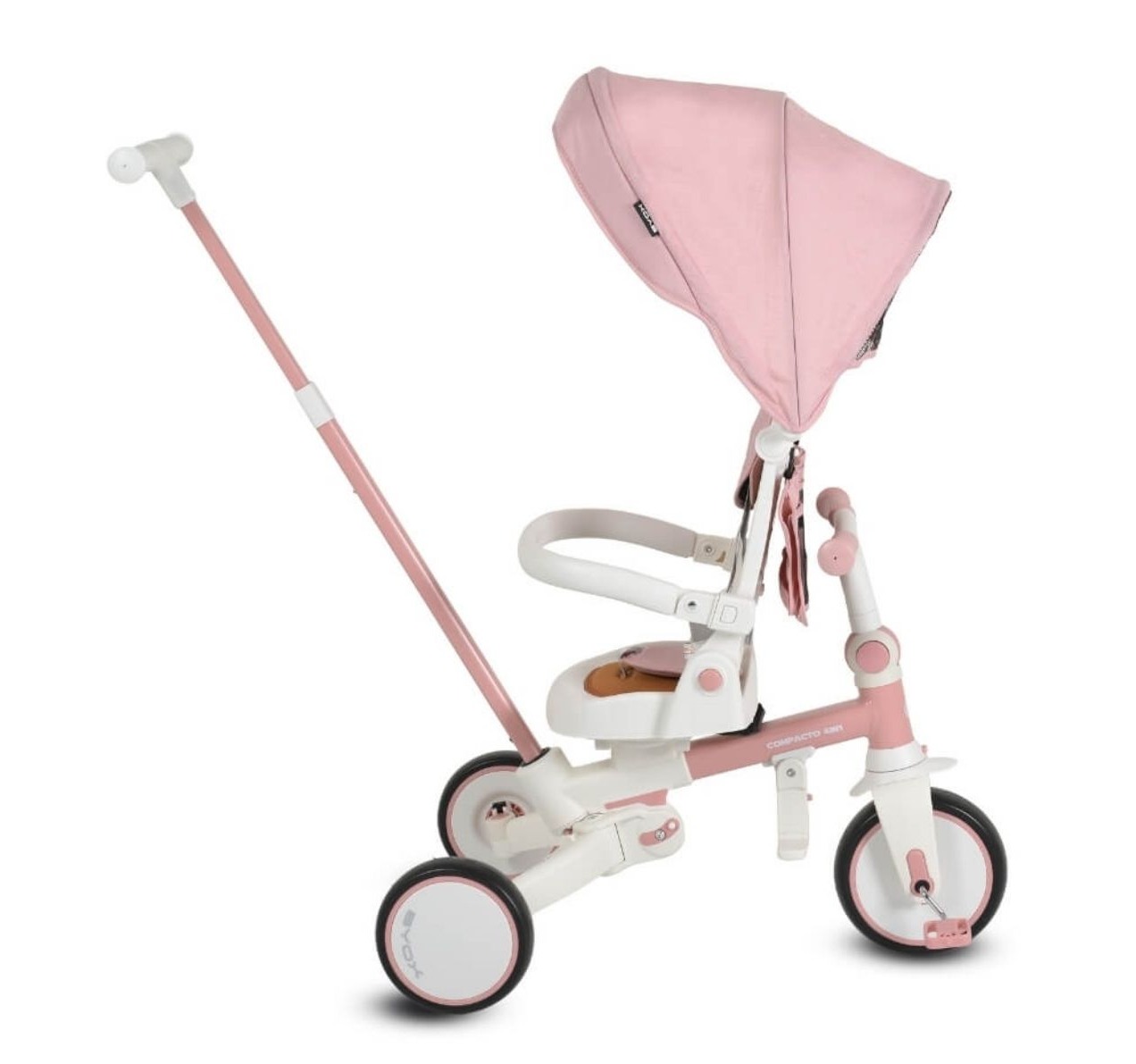 Byox Compacto tricikl 4u1 sa rotacijom sedista jpg5 Happy kids