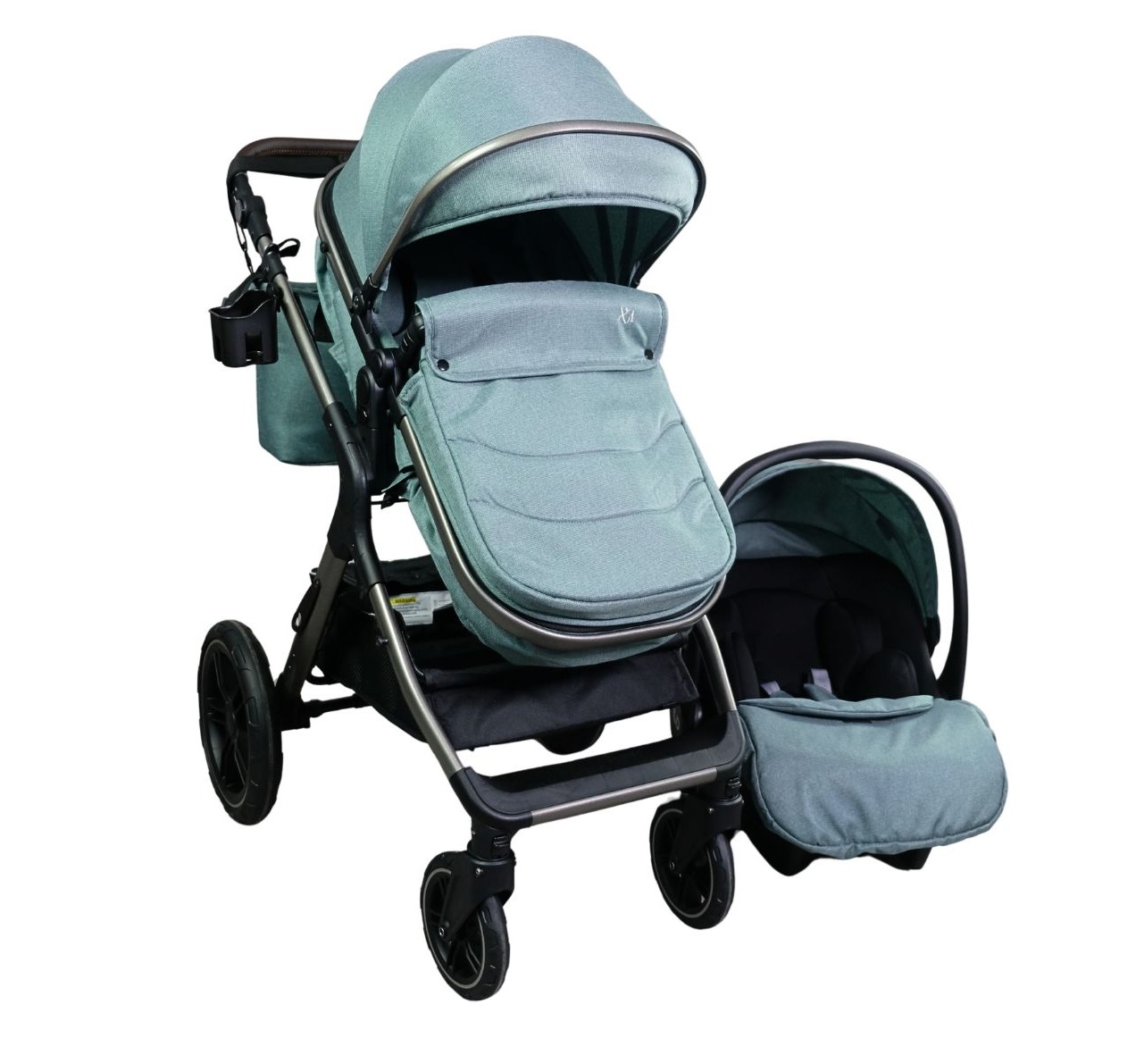 Only X1 kolica za bebe 3u1 sa I-size auto sedištem Green&Grey