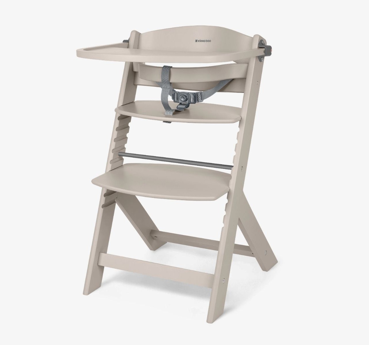 Kikka Boo Nordy drvena hranilica za decu Light Beige