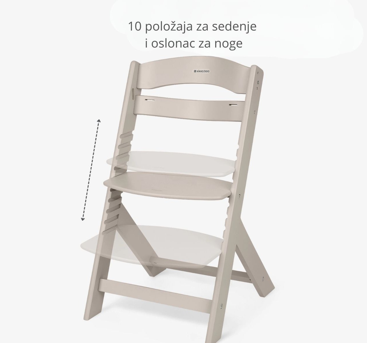Nordy drvena hranilica za decu od 10meseci do 10god