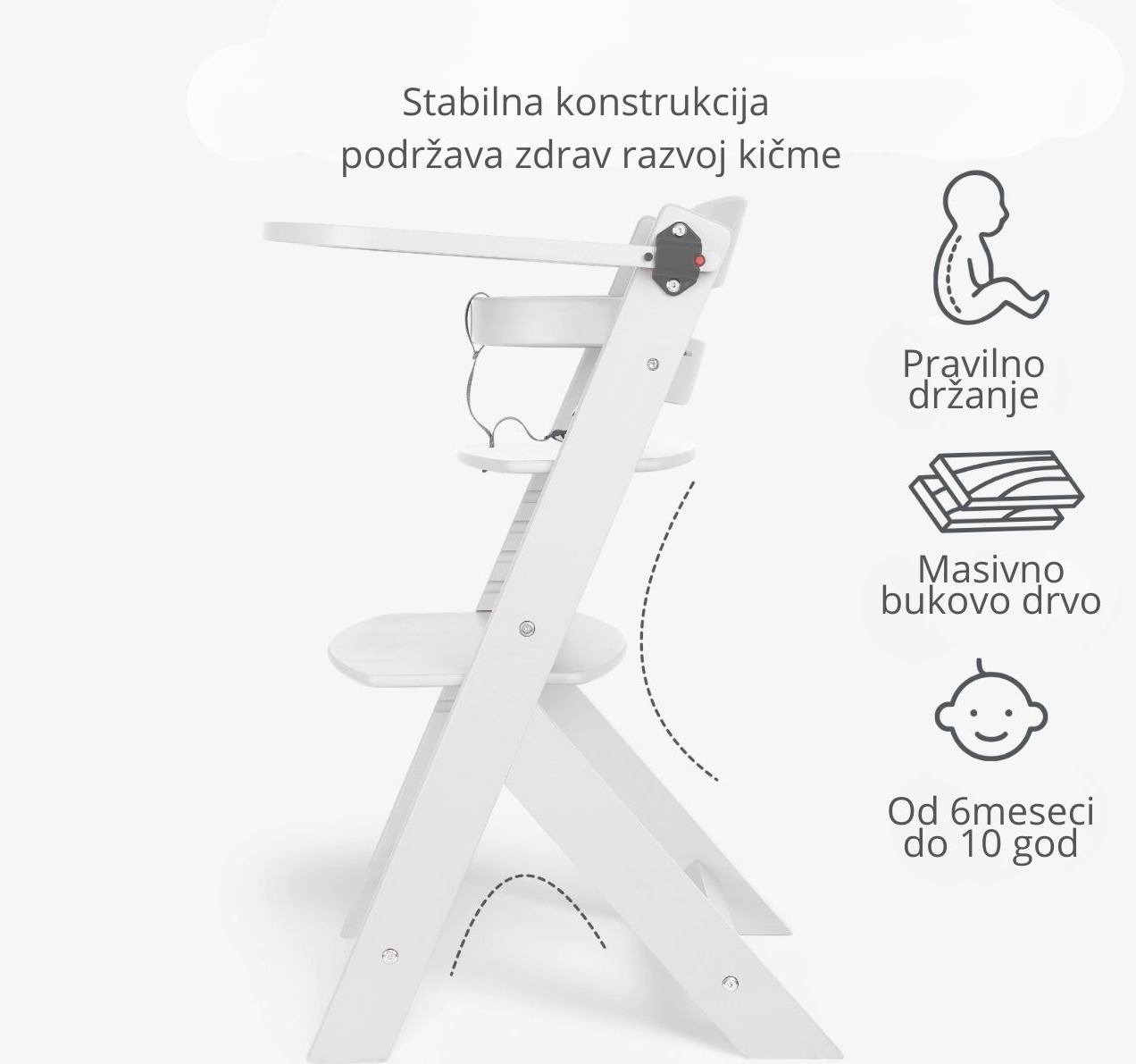 Nordy drvena hranilica sa polozajima