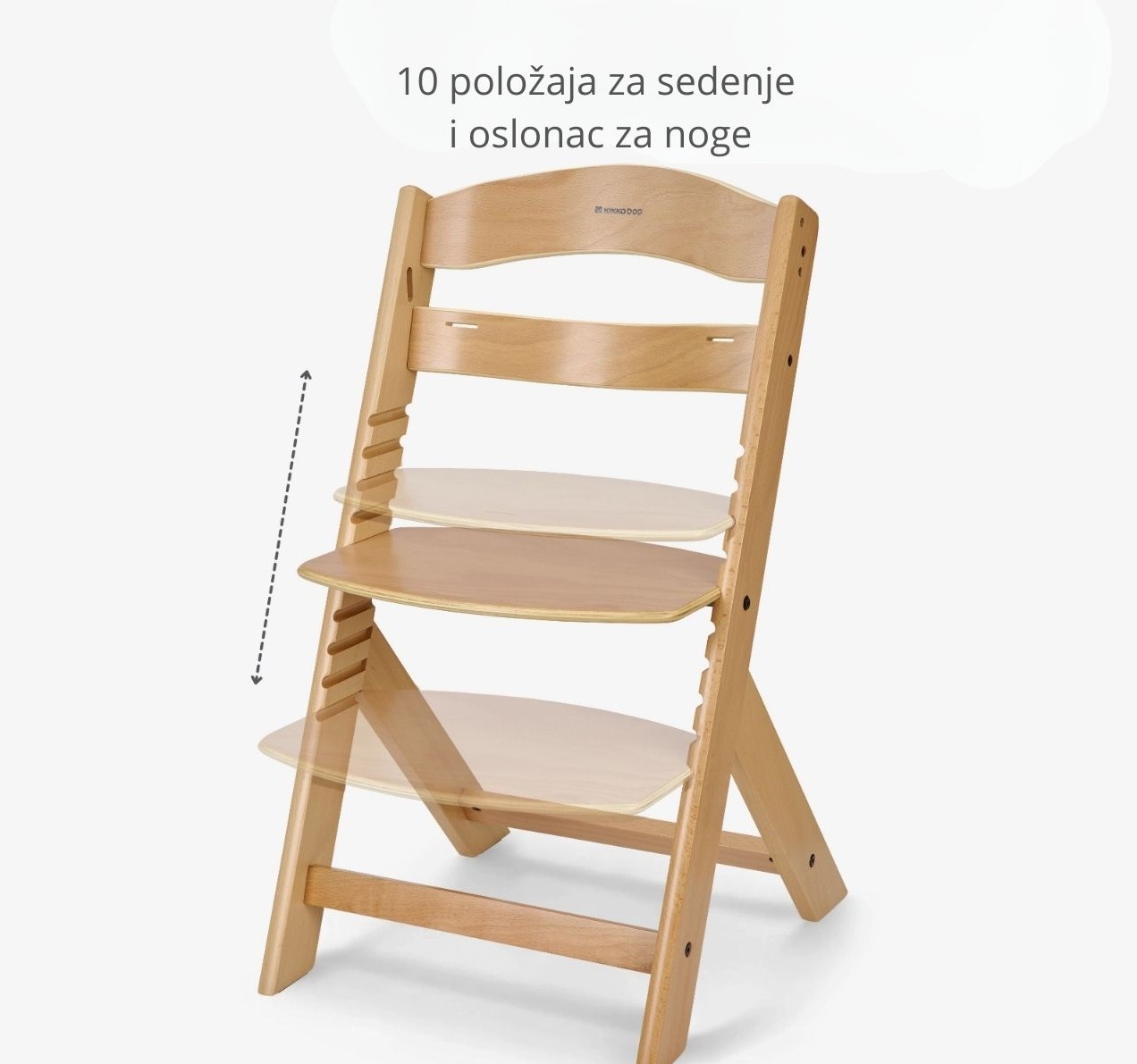 Nordy drvena hranilica kao stolica