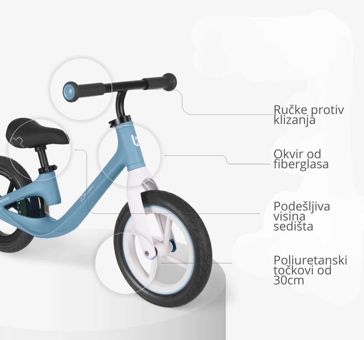 Xplorer balans bicikl  plavi-Happy kids