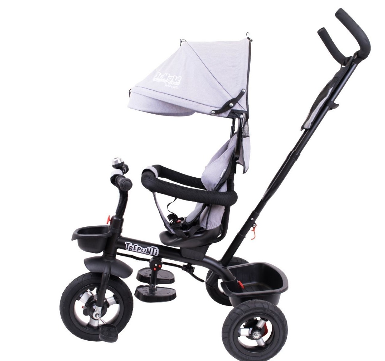 Jungle Trepnuti tricikl za decu do 25kg Grey