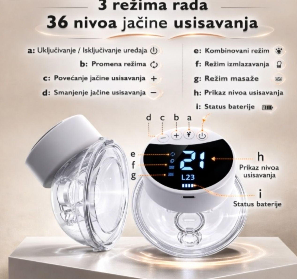BBO Hands free električna pumpica za grudi