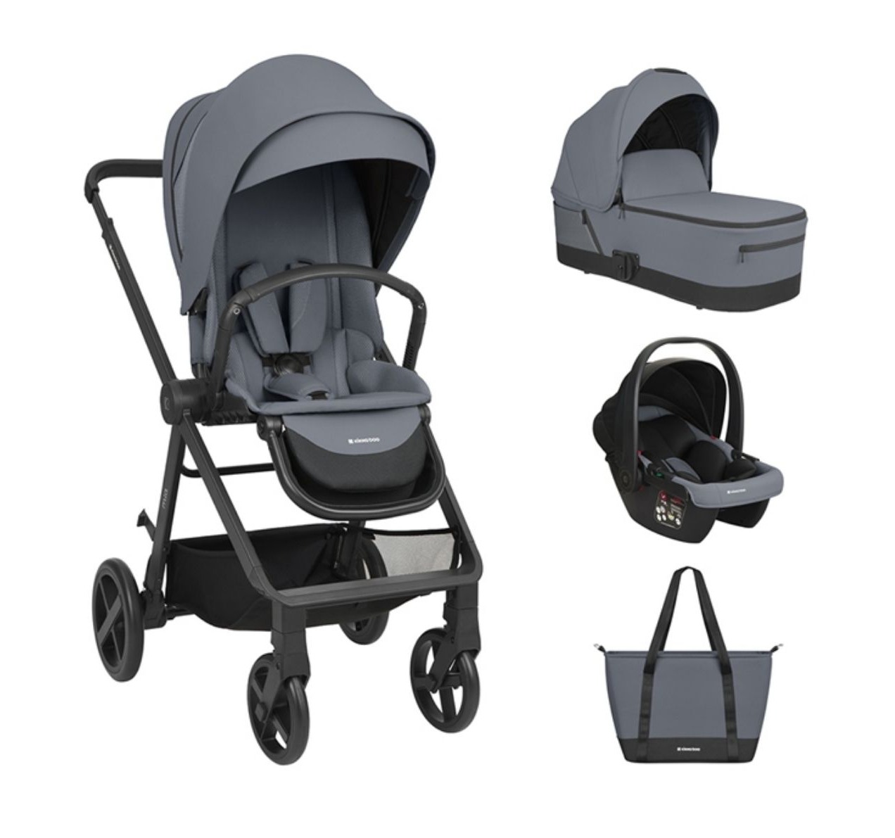 Kikka Boo Mia kolica za bebe 3u1 Grey