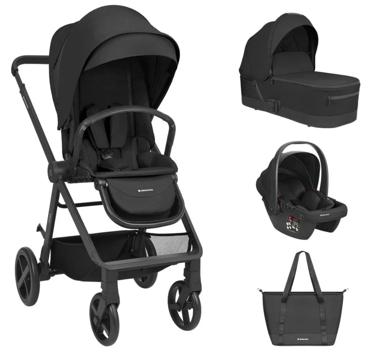 Kikka Boo Mia kolica za bebe 3u1 Black