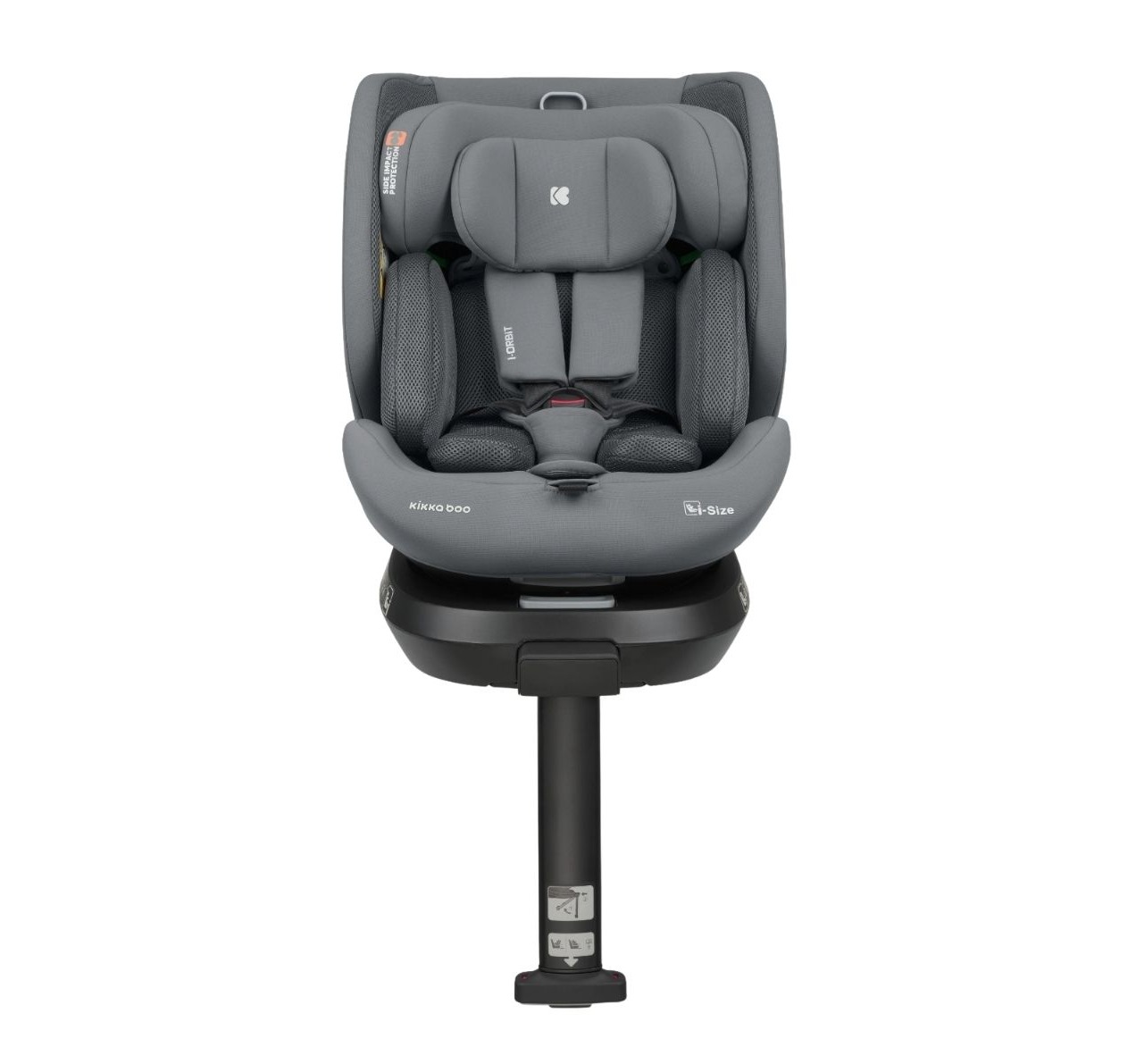 I-Orbit auto sediste sa potpornom nogom Light Grey-Happy kids
