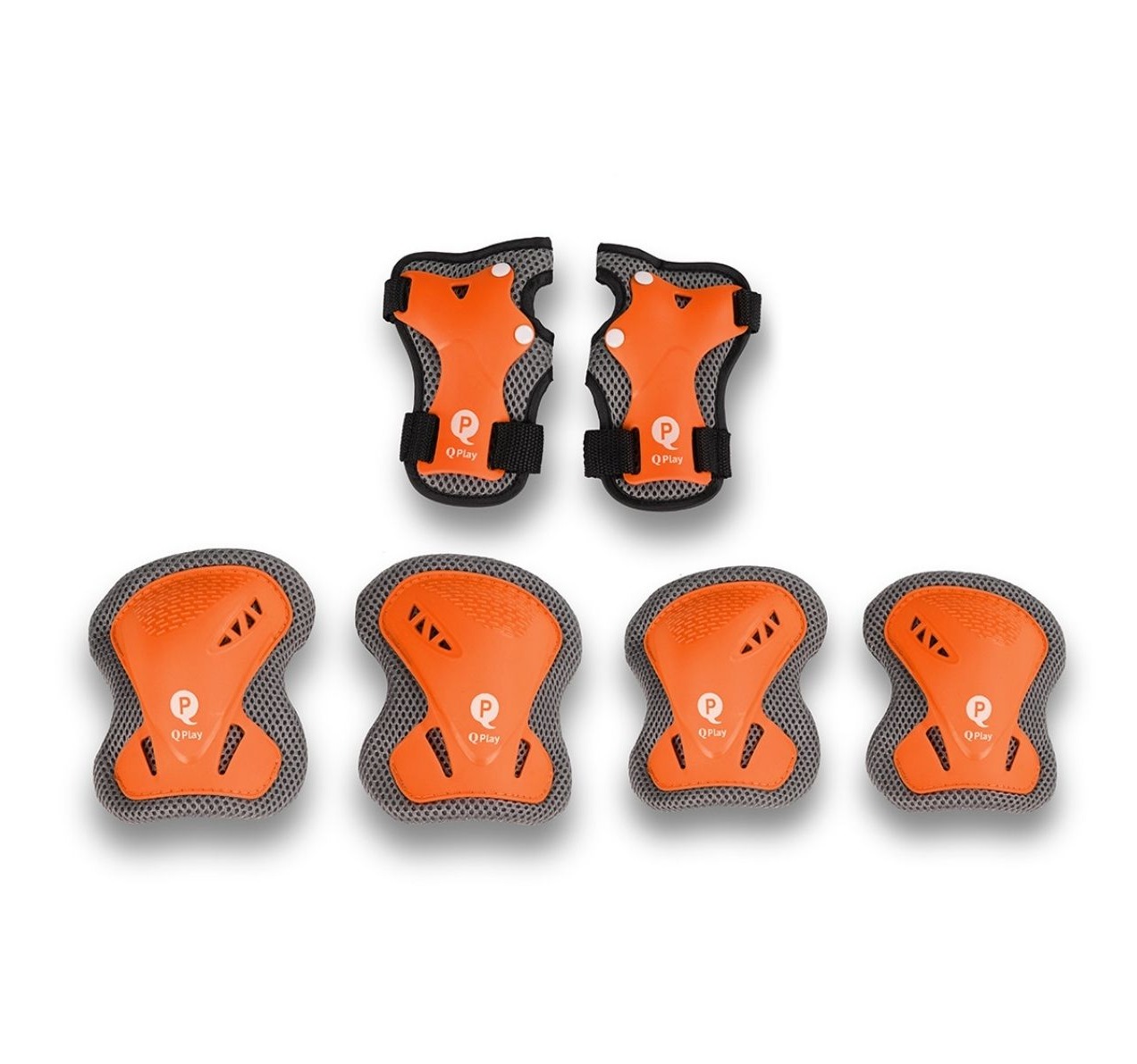 QPlay štitnici za kolena i laktove Orange